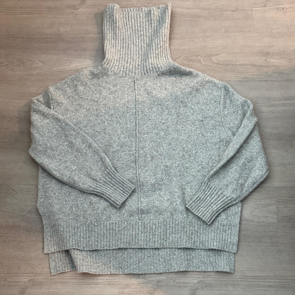 Cozy High-Neck Grey Women's Sweater
